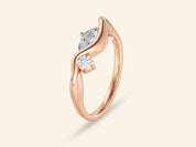 Curved Duo Promise Ring