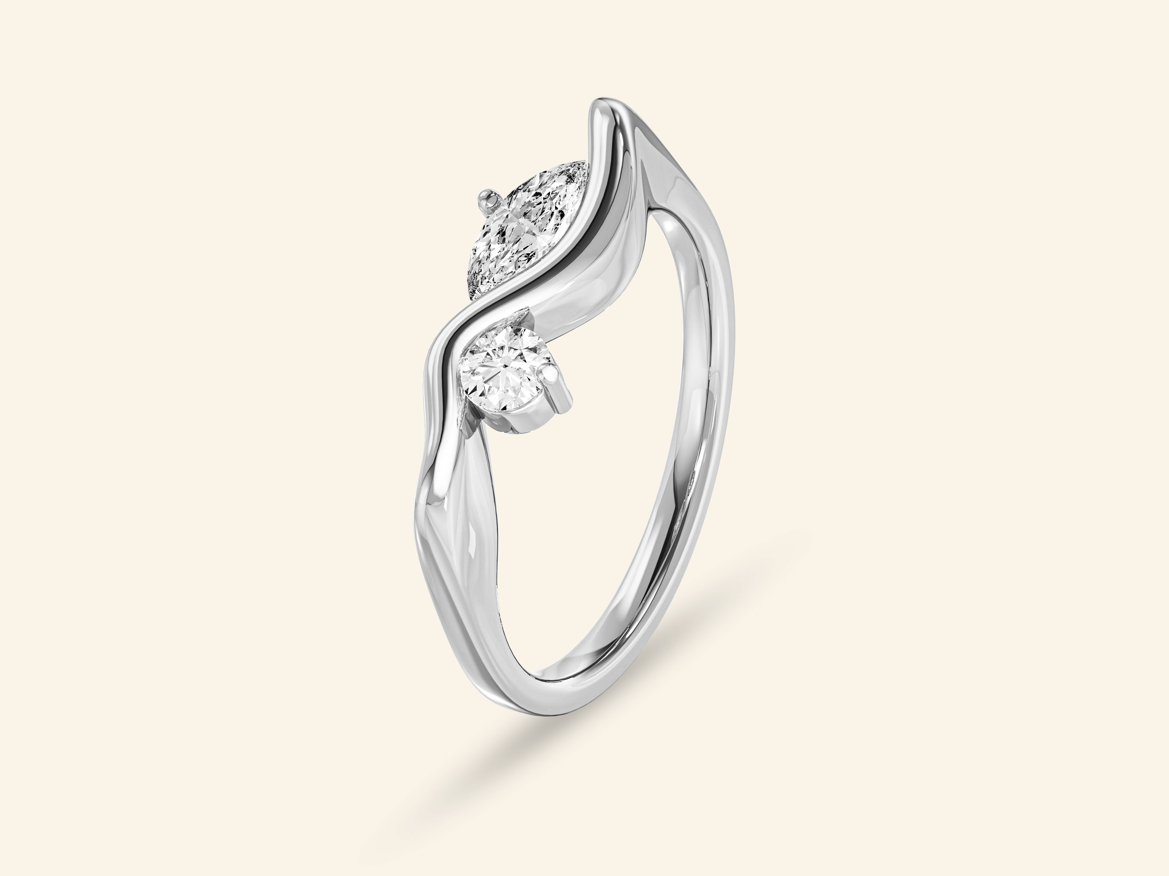 Curved Duo Promise Ring