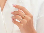 Curved Duo Promise Ring