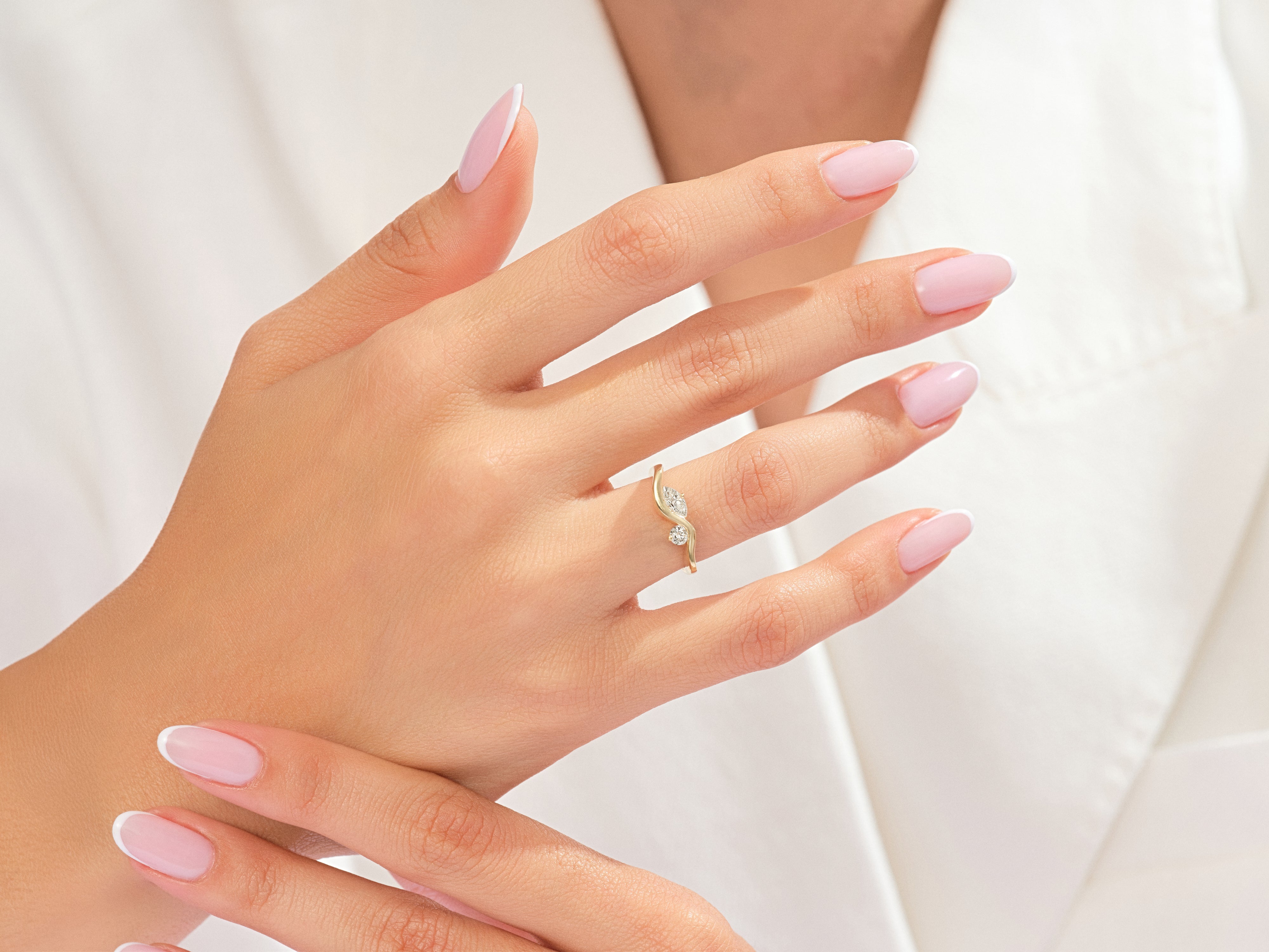 Curved Duo Promise Ring
