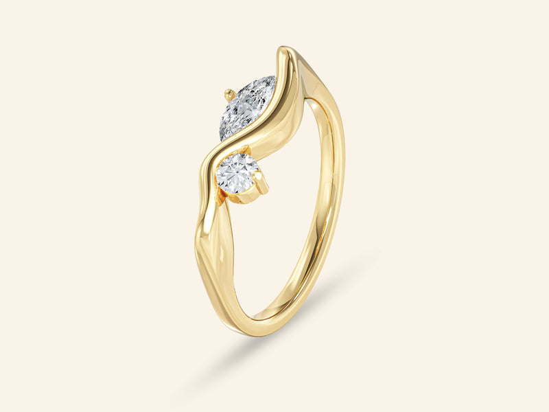 Curved Duo Promise Ring