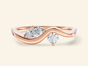 Curved Duo Promise Ring