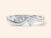 Curved Duo Promise Ring