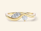 Curved Duo Promise Ring