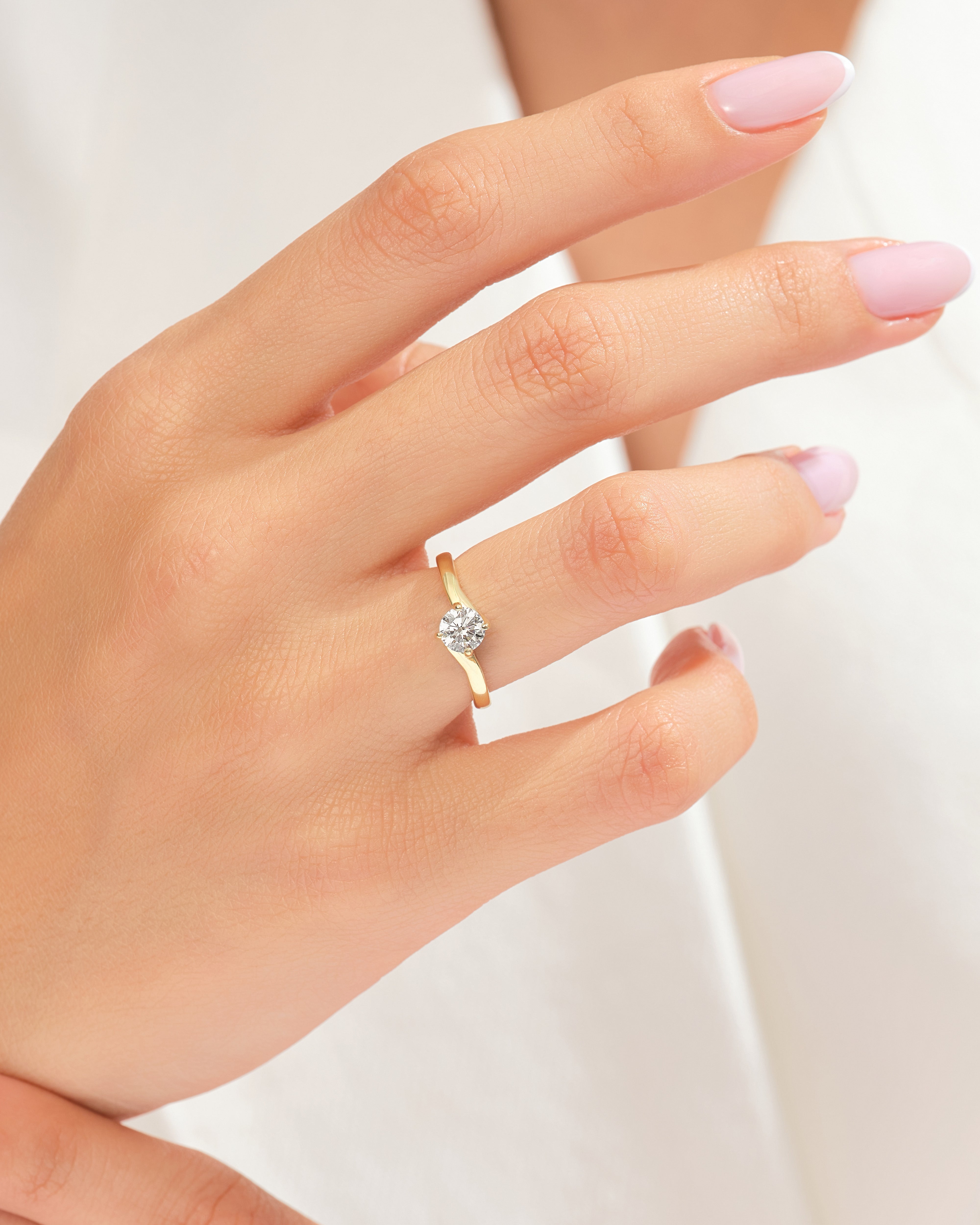 Crossover Sparkle Promise Ring