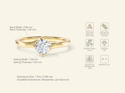 Bypass Solitaire Promise Ring