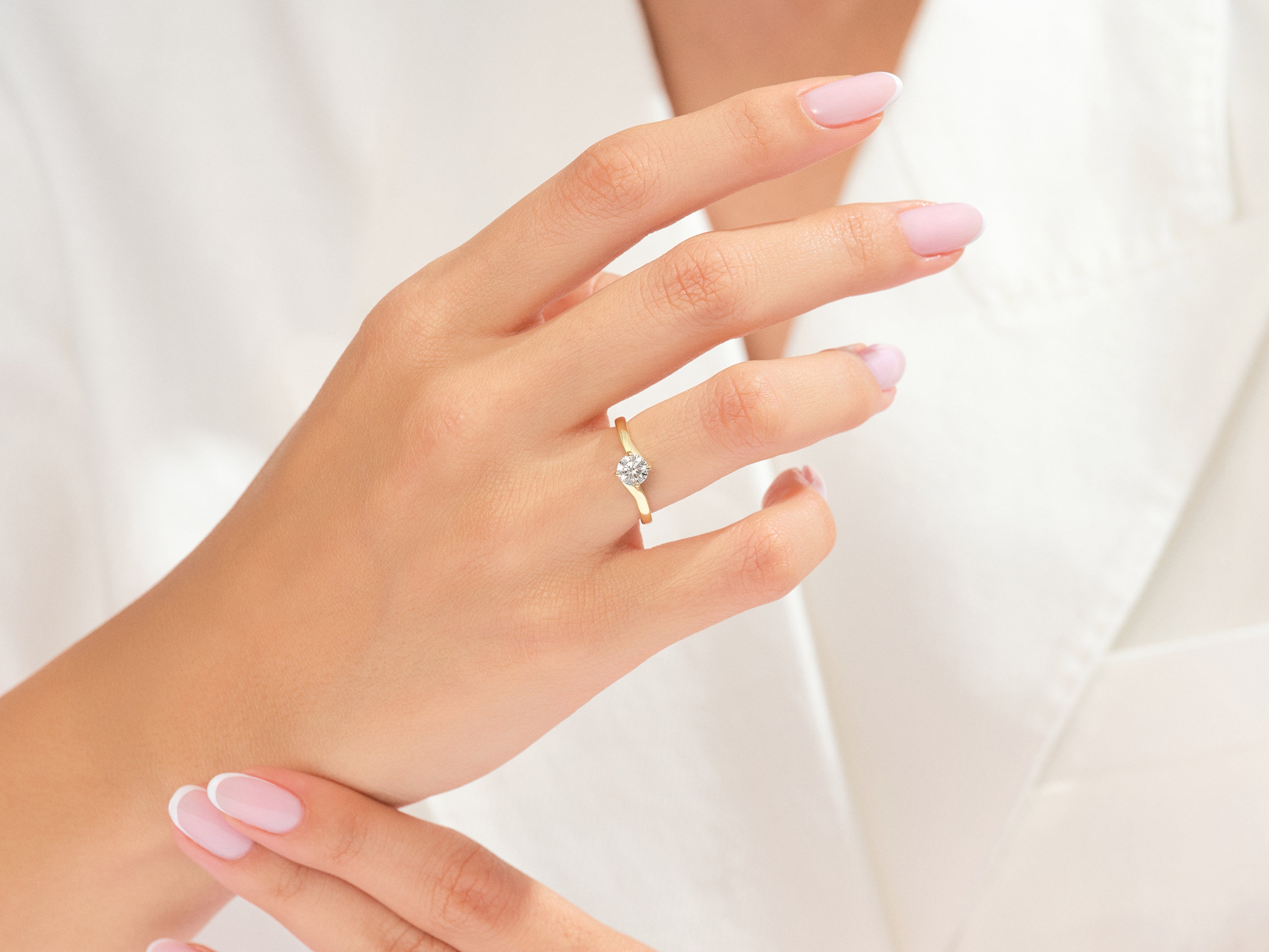 Bypass Solitaire Promise Ring