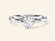 Bypass Solitaire Promise Ring