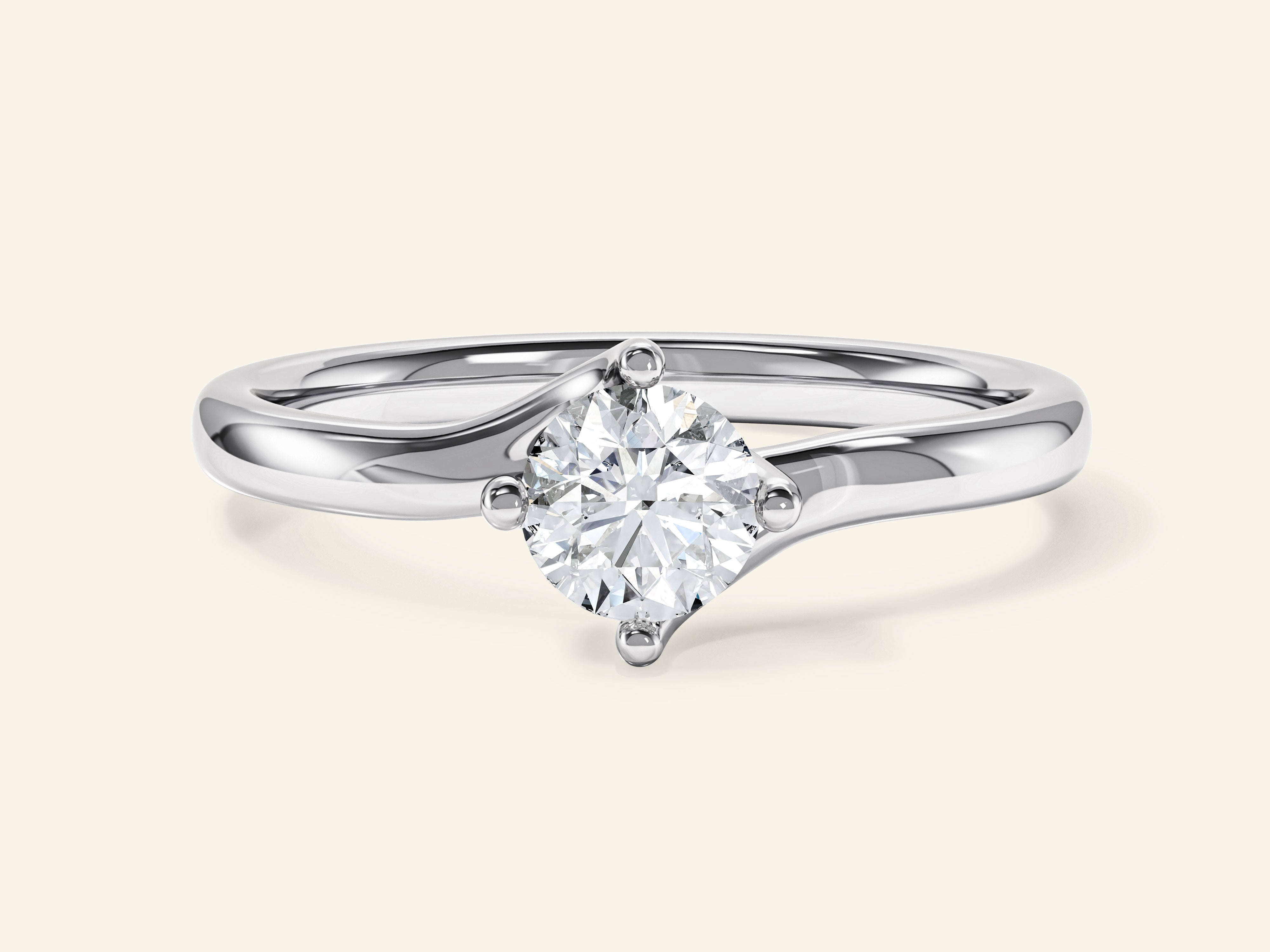 Bypass Solitaire Promise Ring
