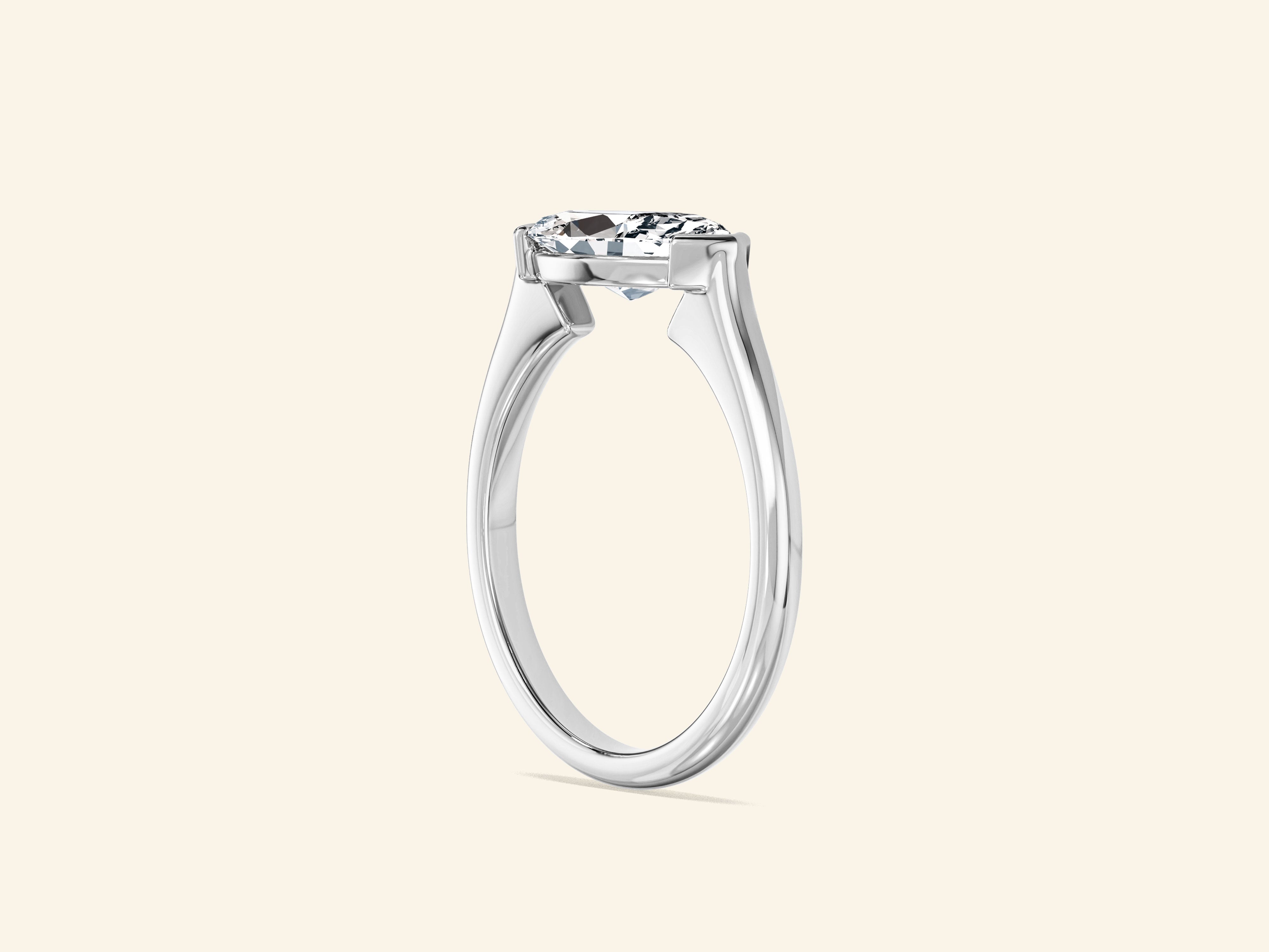 East-West Marquise Engagement Ring