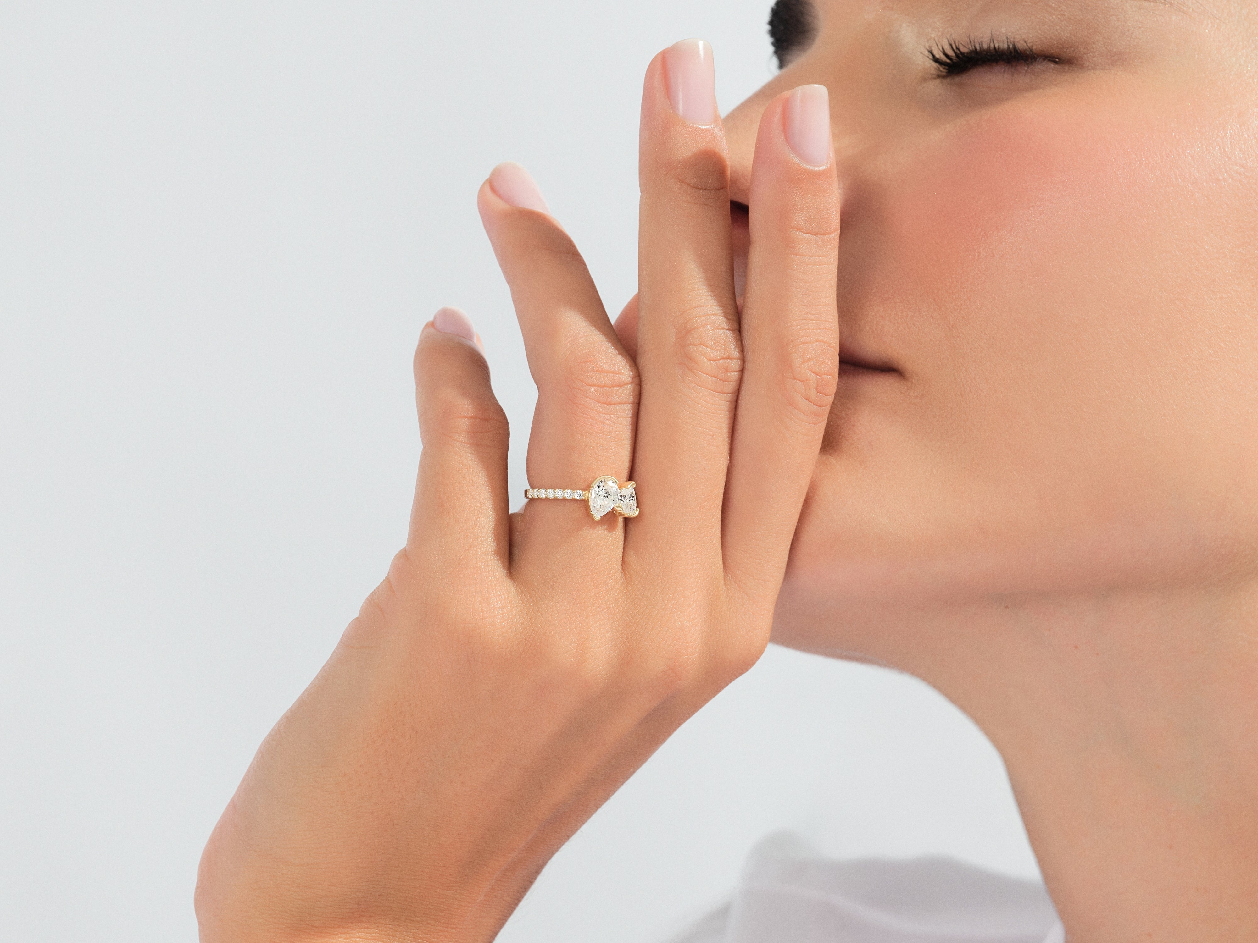 Heart and Pear Cut Engagement Ring