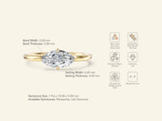 Solitaire East-West Engagement Ring