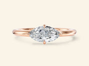 Solitaire East-West Engagement Ring