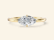 Solitaire East-West Engagement Ring
