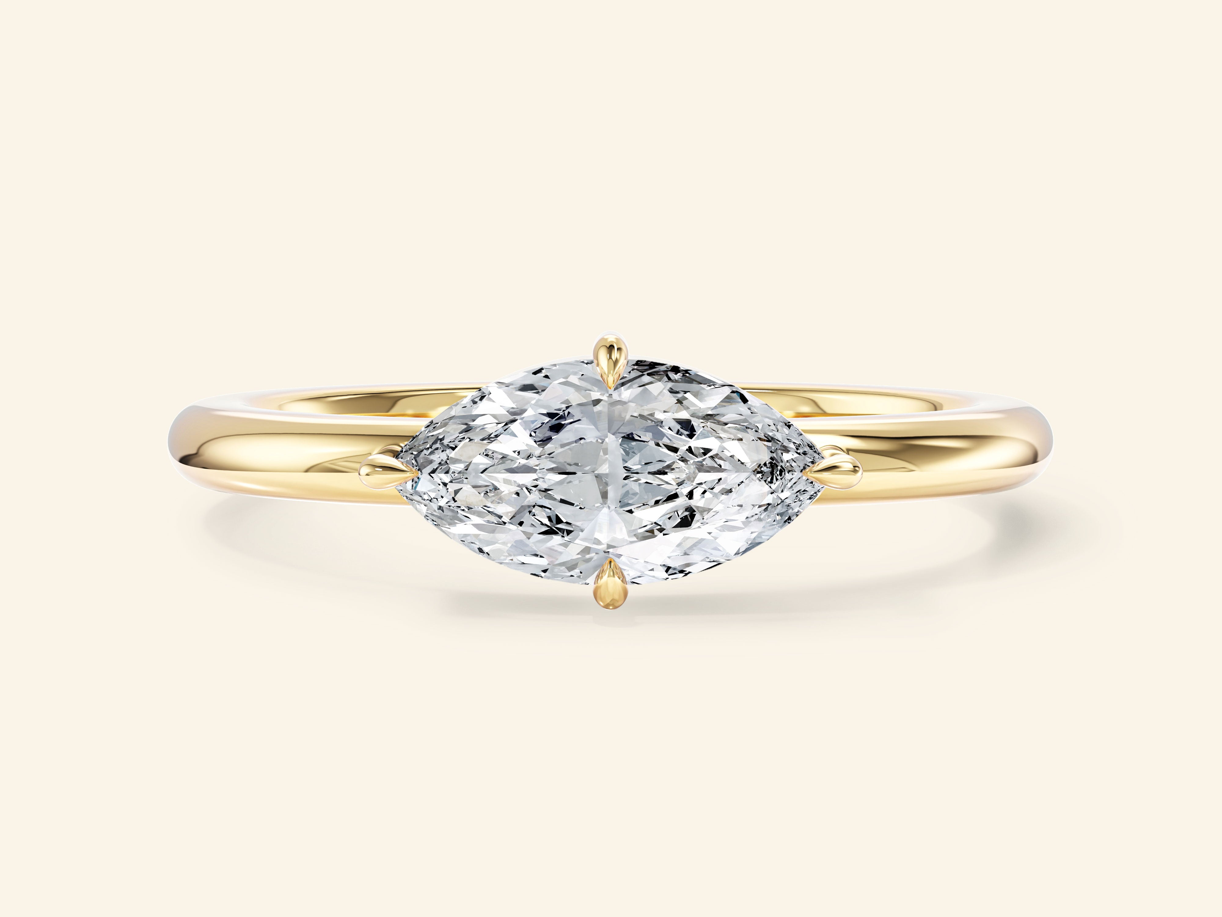 Solitaire East-West Engagement Ring