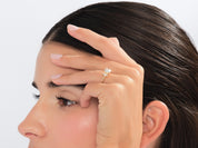 Crown-Accent Engagement Ring