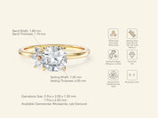 Crown-Accent Engagement Ring