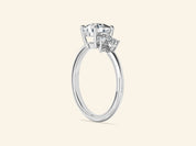 Crown-Accent Engagement Ring
