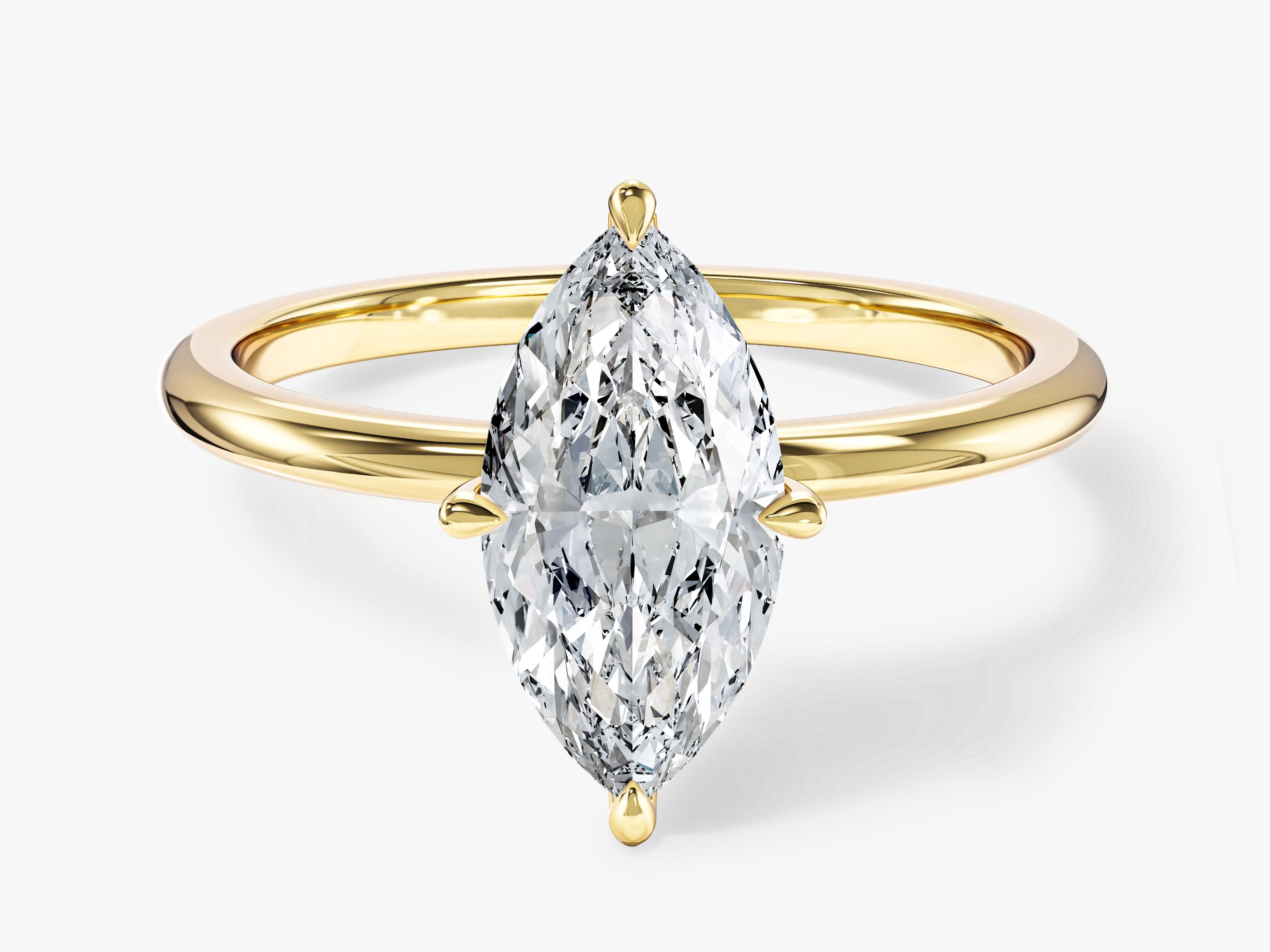 Marquise Solitaire Engagement Ring