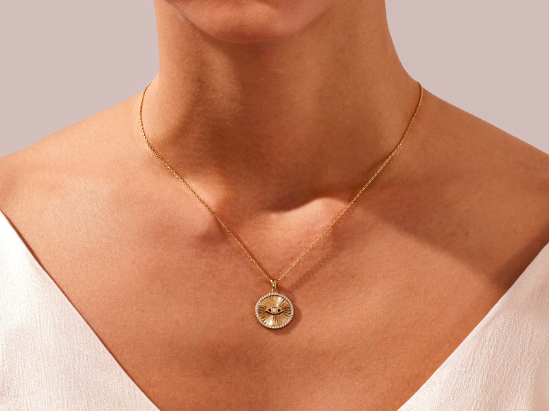 Evil Eye Round Necklace