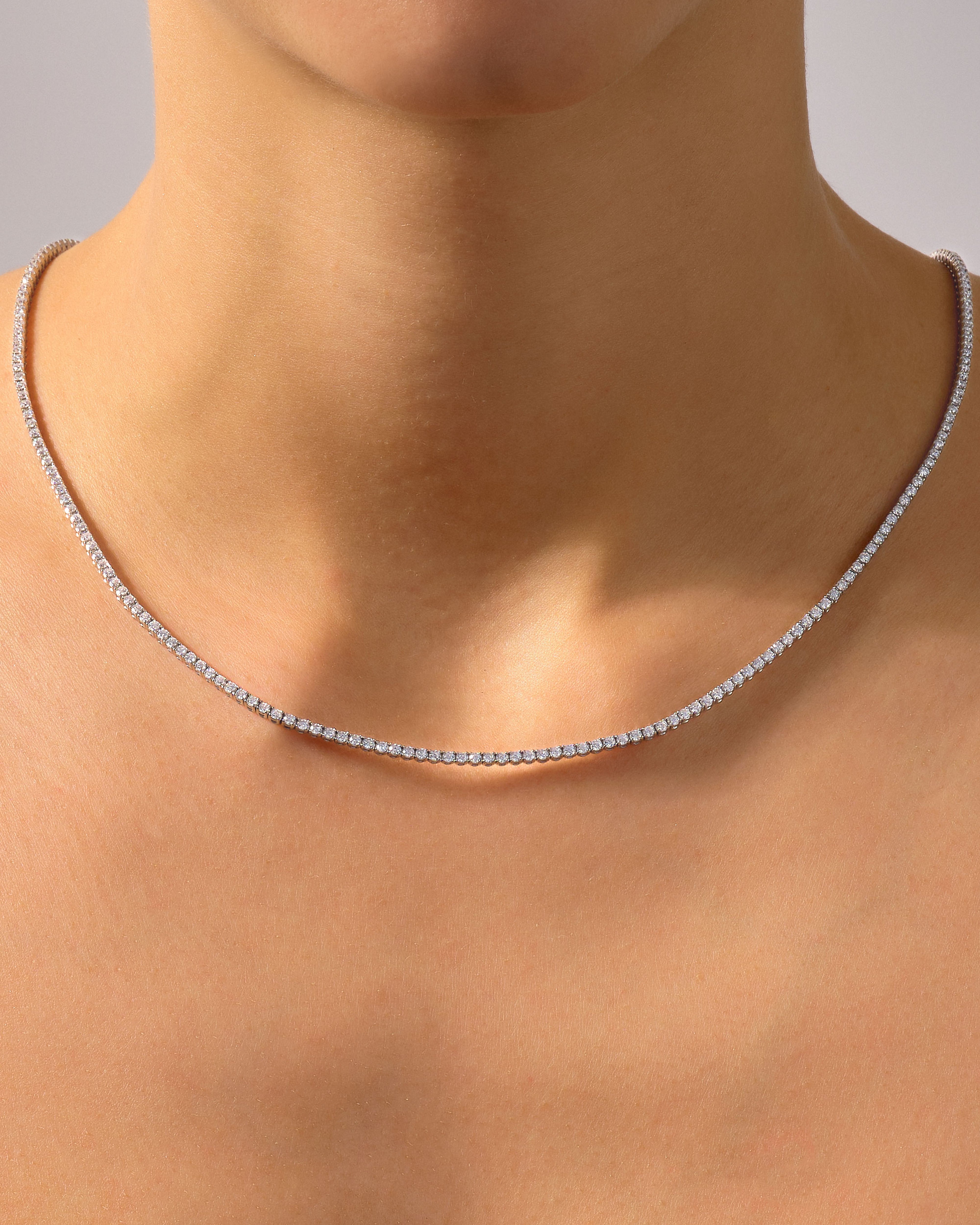 Lab Diamond Tennis Necklace (2.00 mm)