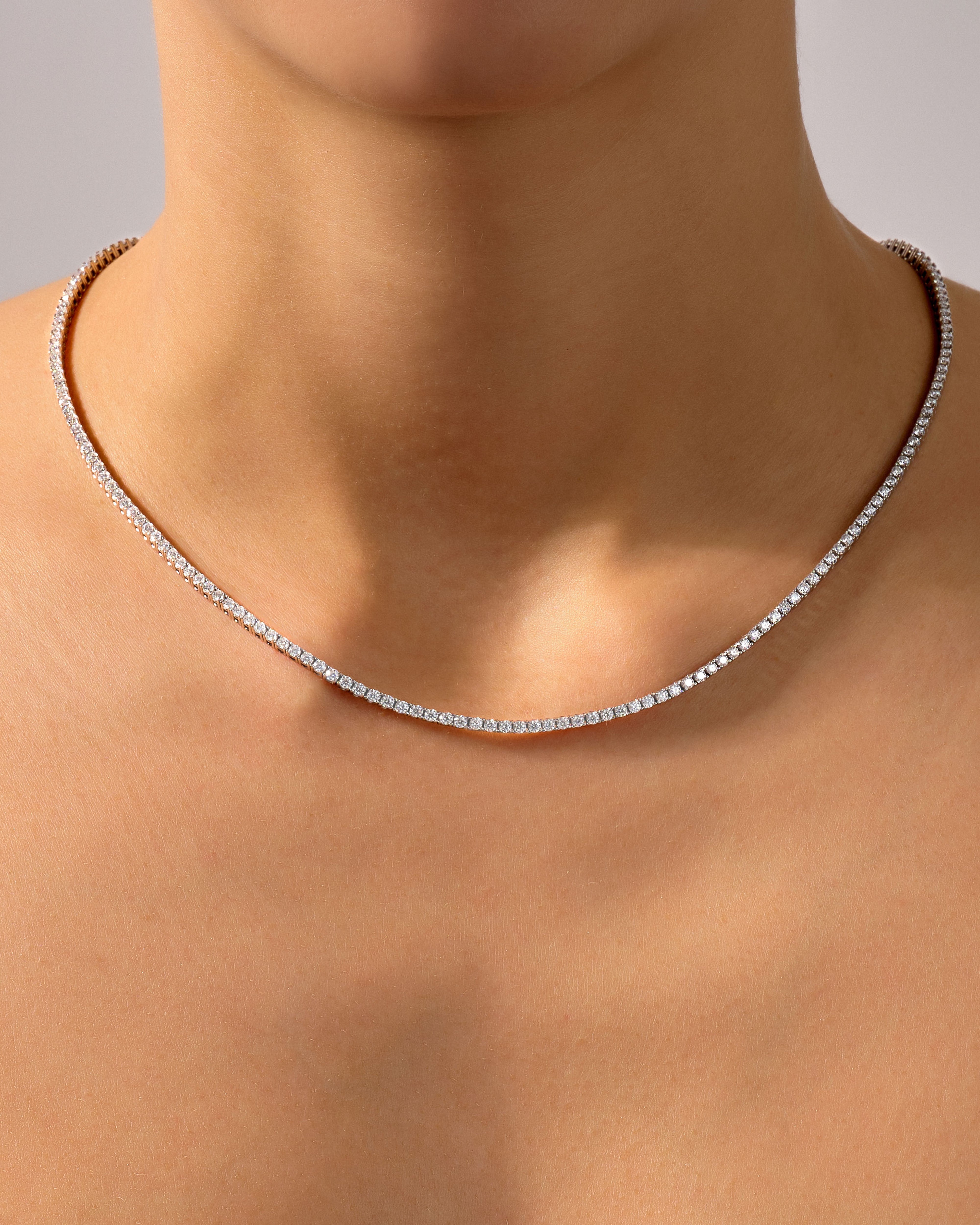 Moissanite Tennis Necklace (2.40 mm)