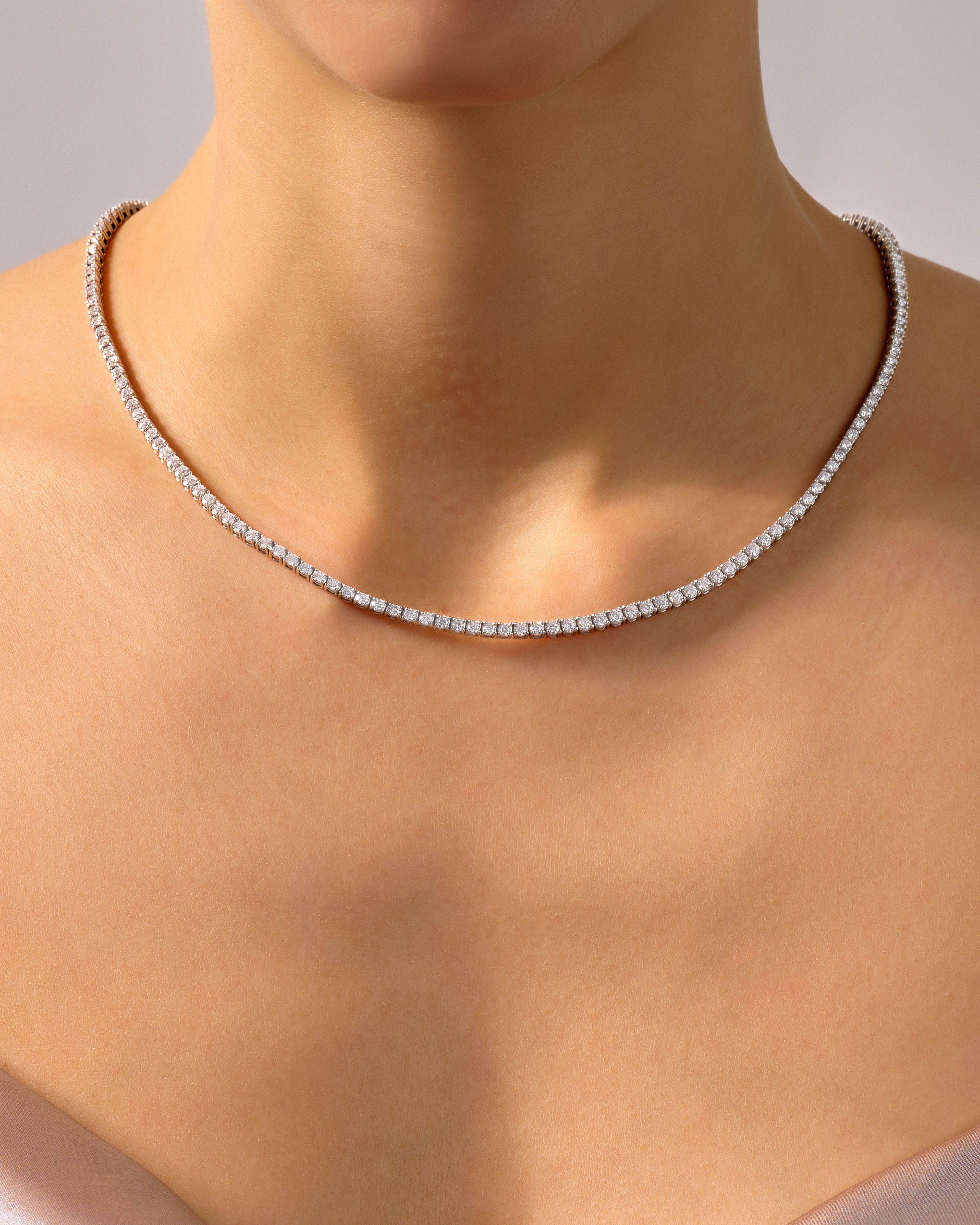 Moissanite Tennis Necklace (2.80 mm)