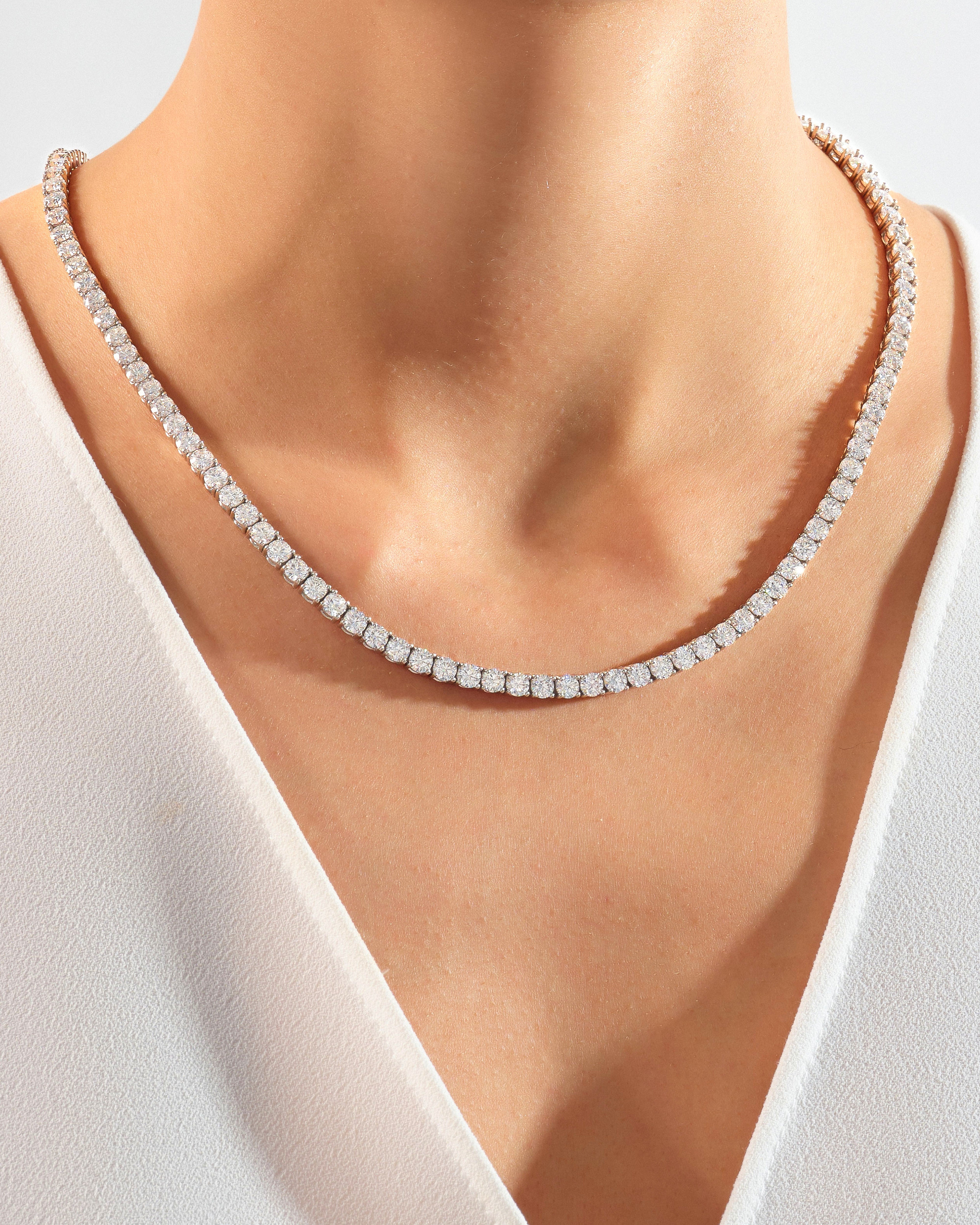 Lab Diamond Tennis Necklace (4.50 mm)