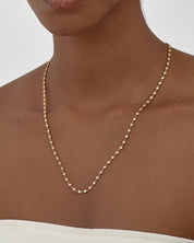 1.70 mm Bezel Lab Diamond Tennis Necklace
