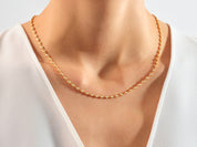 Bezel Tennis Necklace