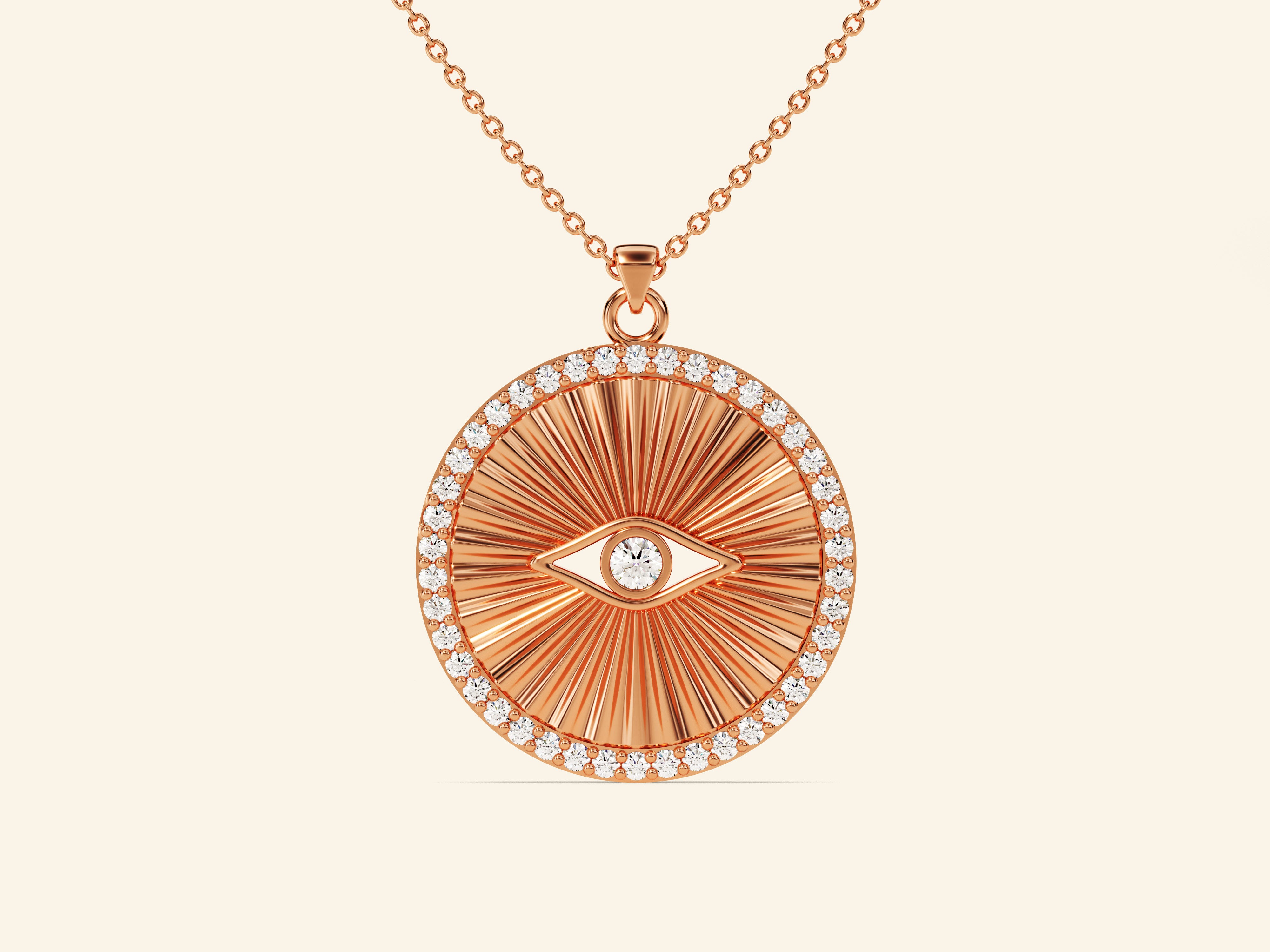 Evil Eye Round Necklace