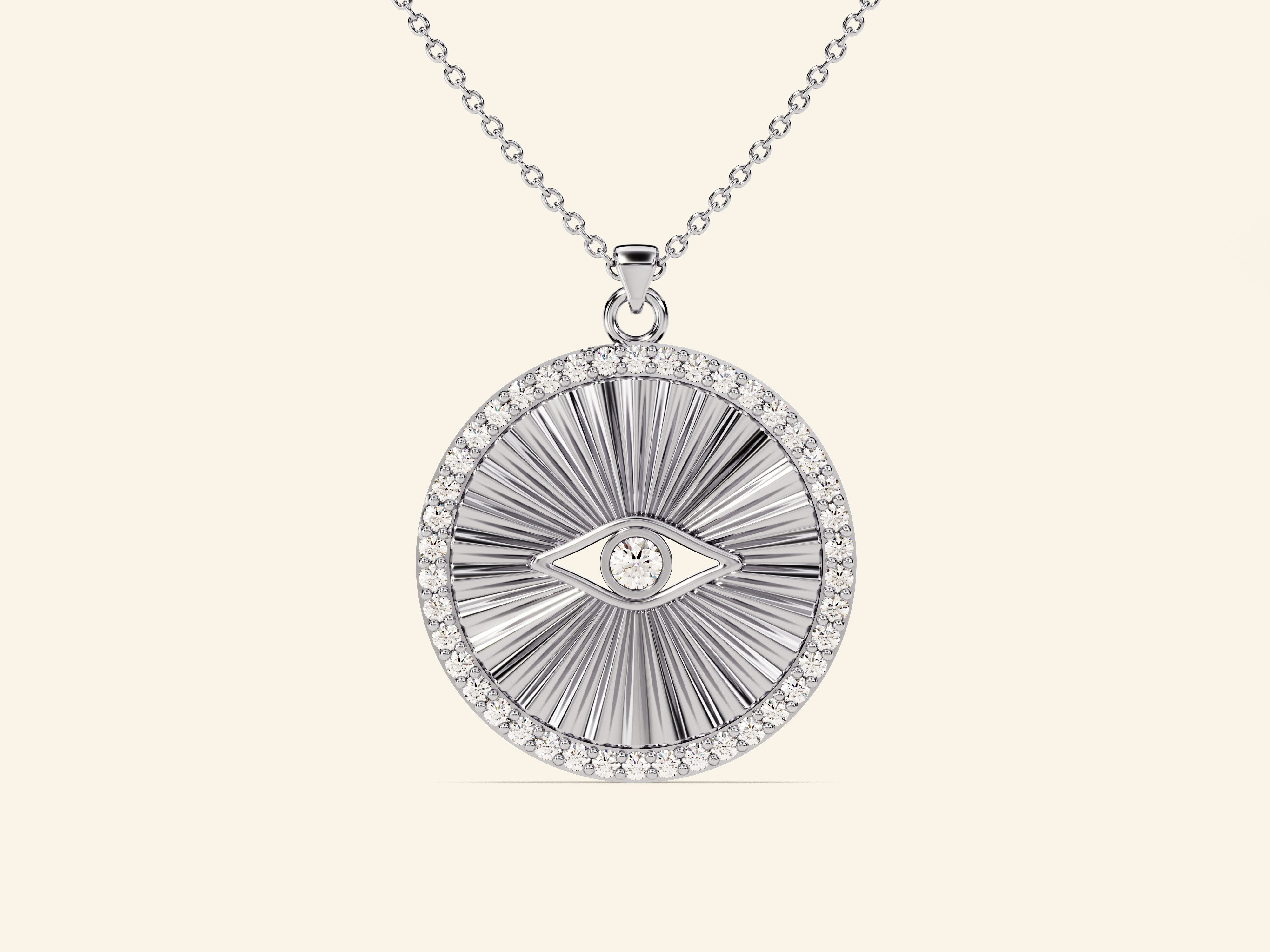 Evil Eye Round Necklace
