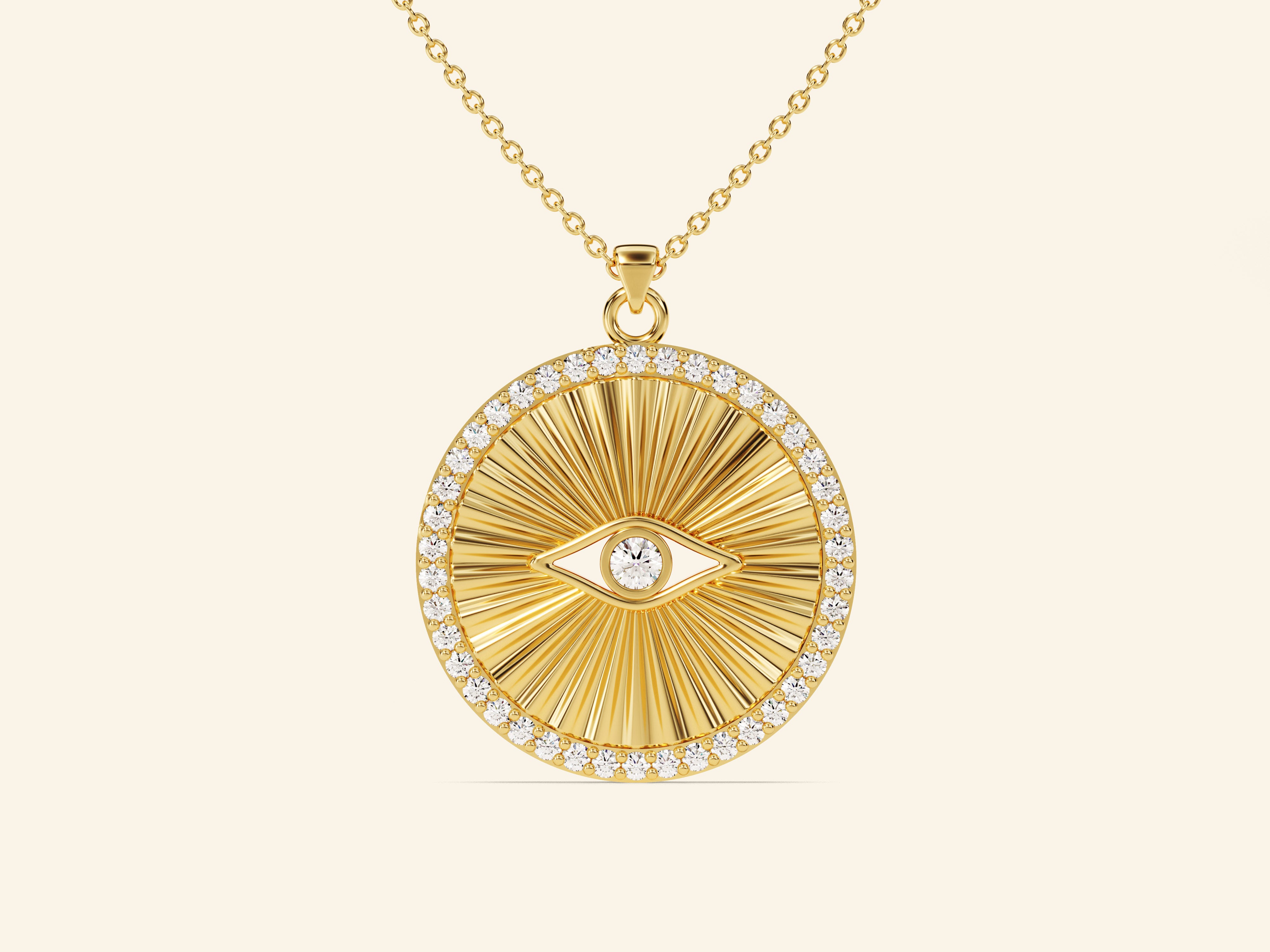 Evil Eye Round Necklace