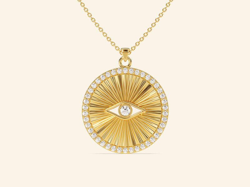 Evil Eye Round Necklace