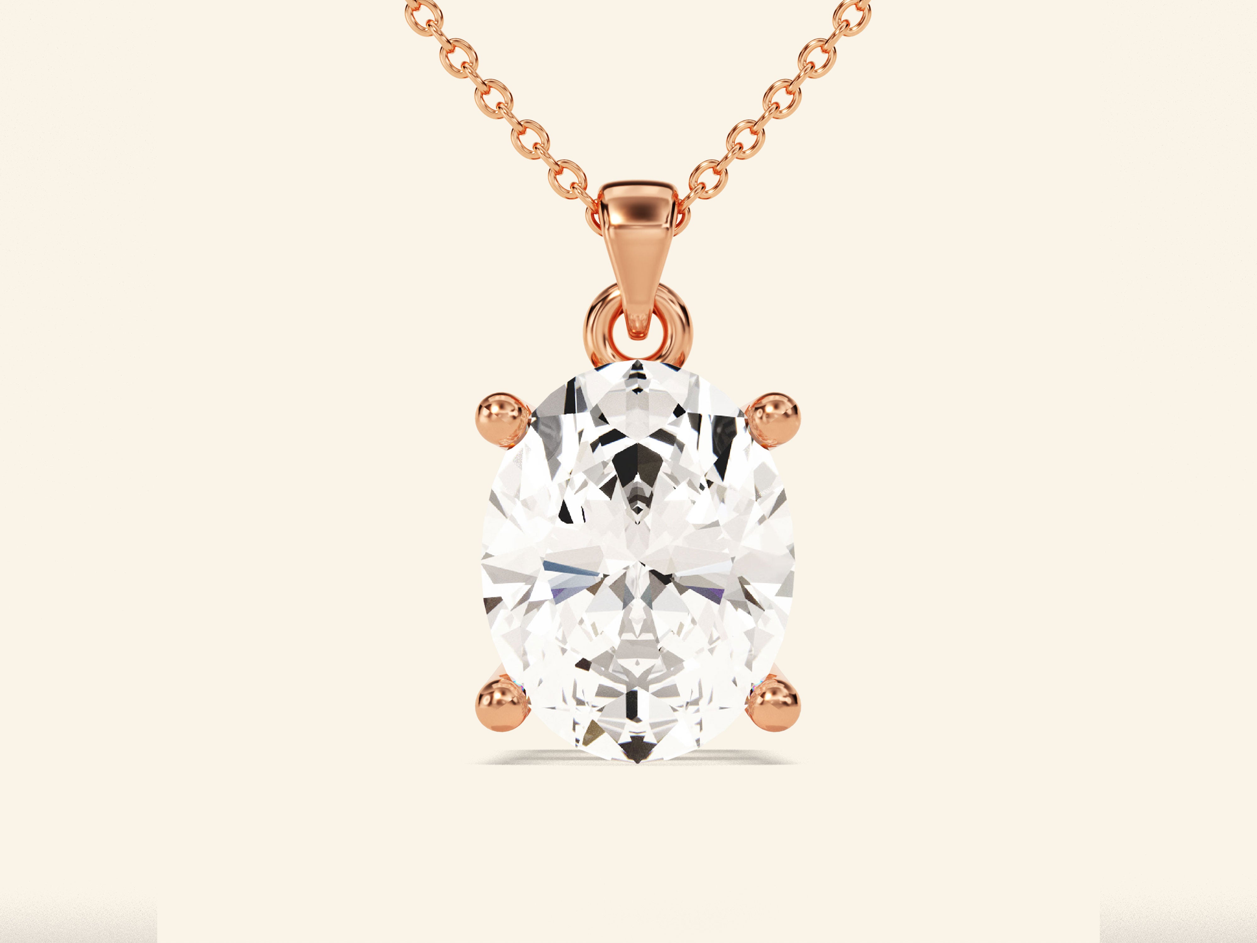 Oval Cut Necklace