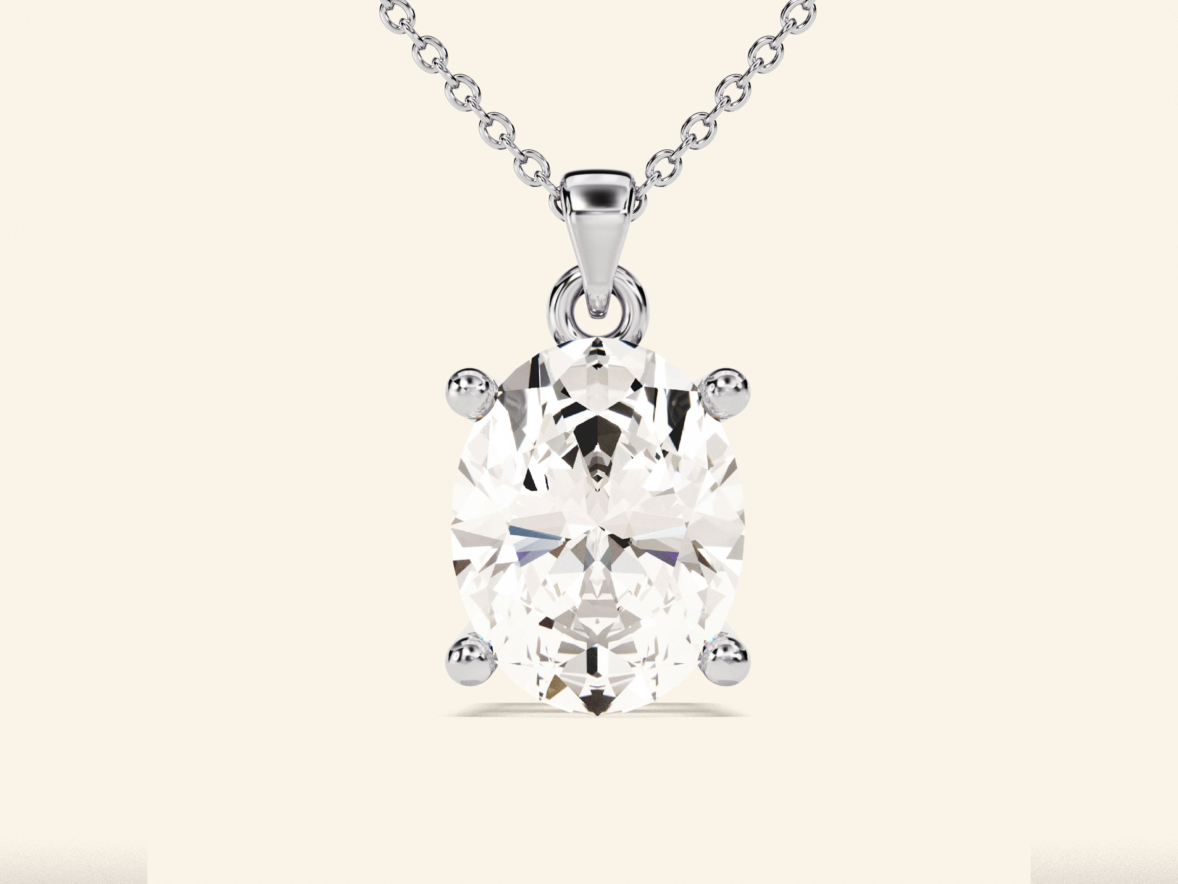 Oval Cut Necklace