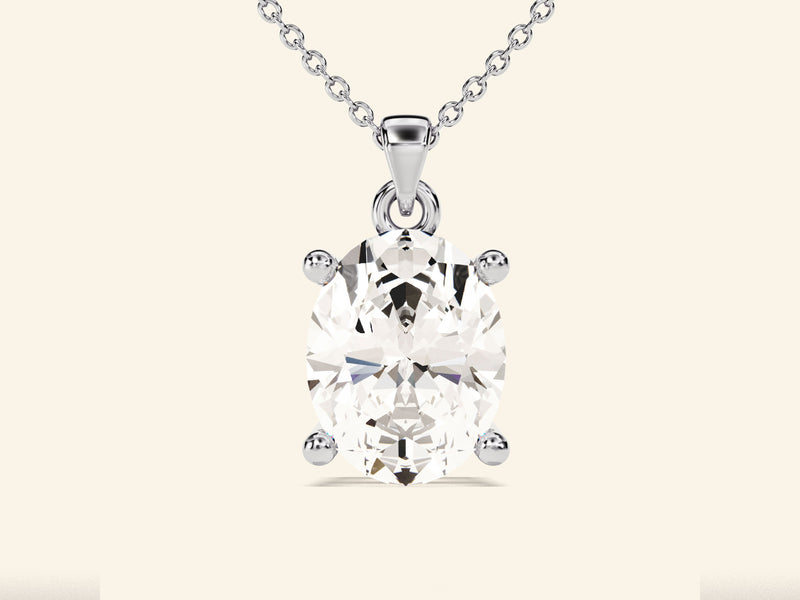 Oval Cut Necklace