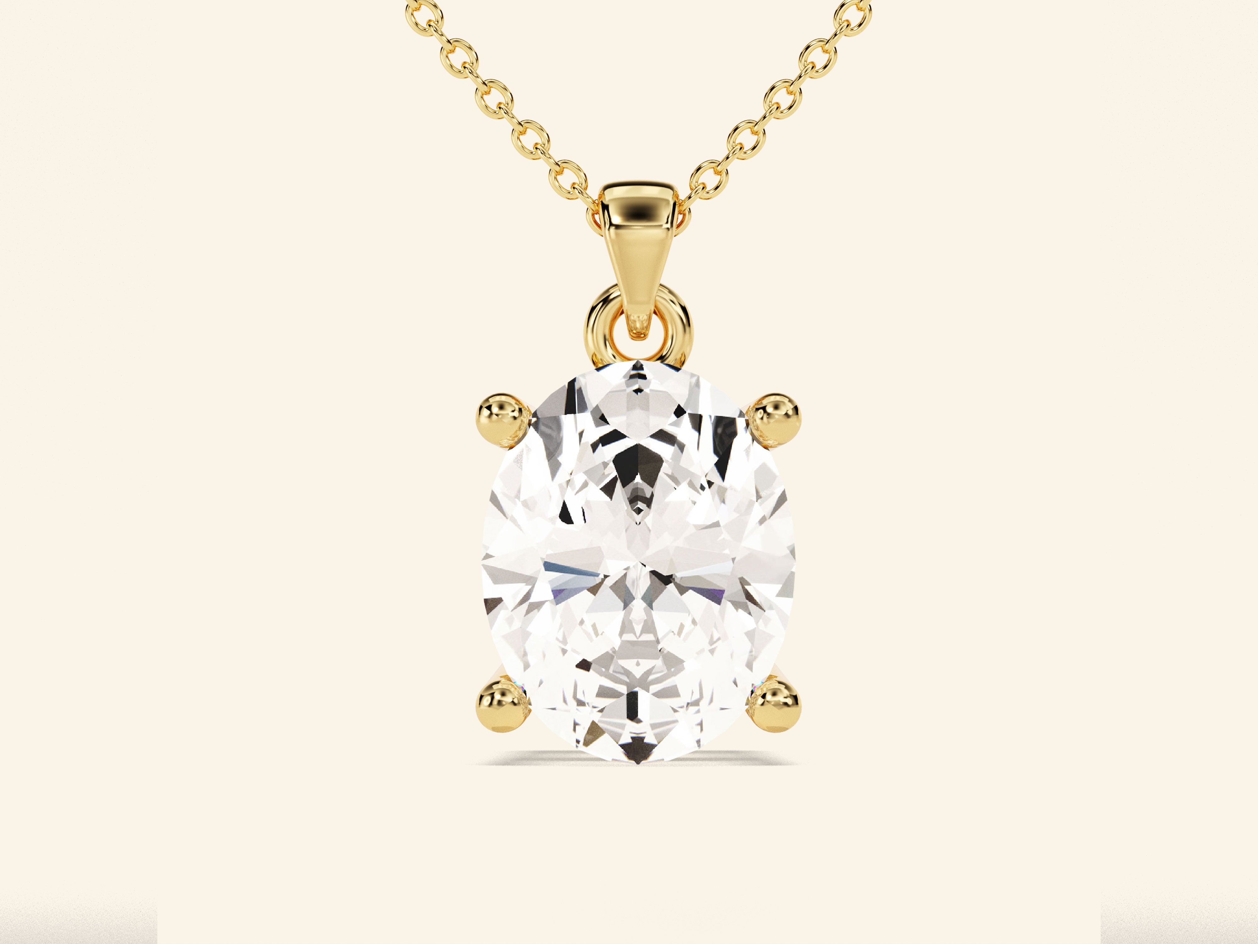 Oval Cut Necklace