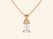 Emerald Cut Necklace