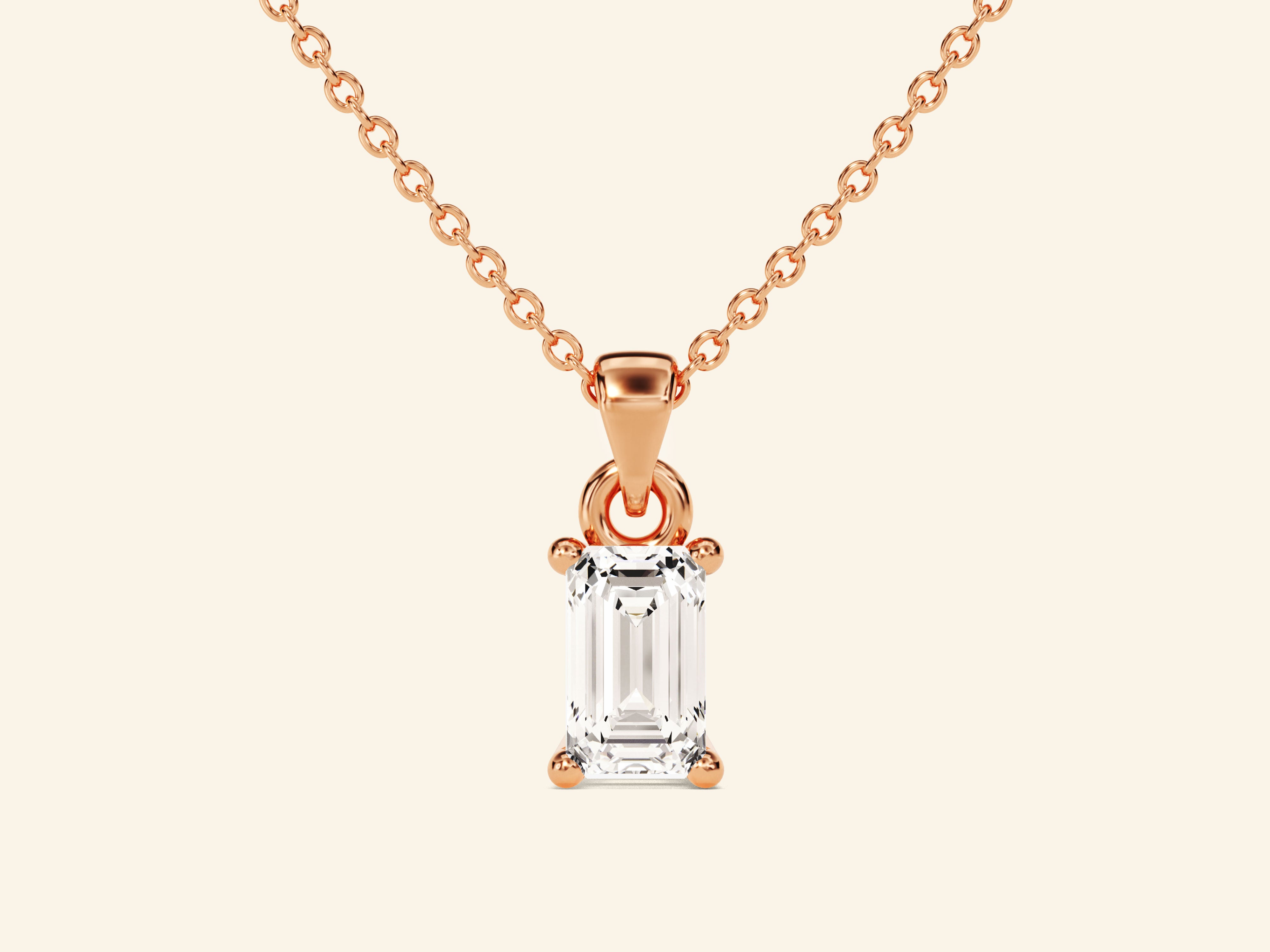 Emerald Cut Necklace