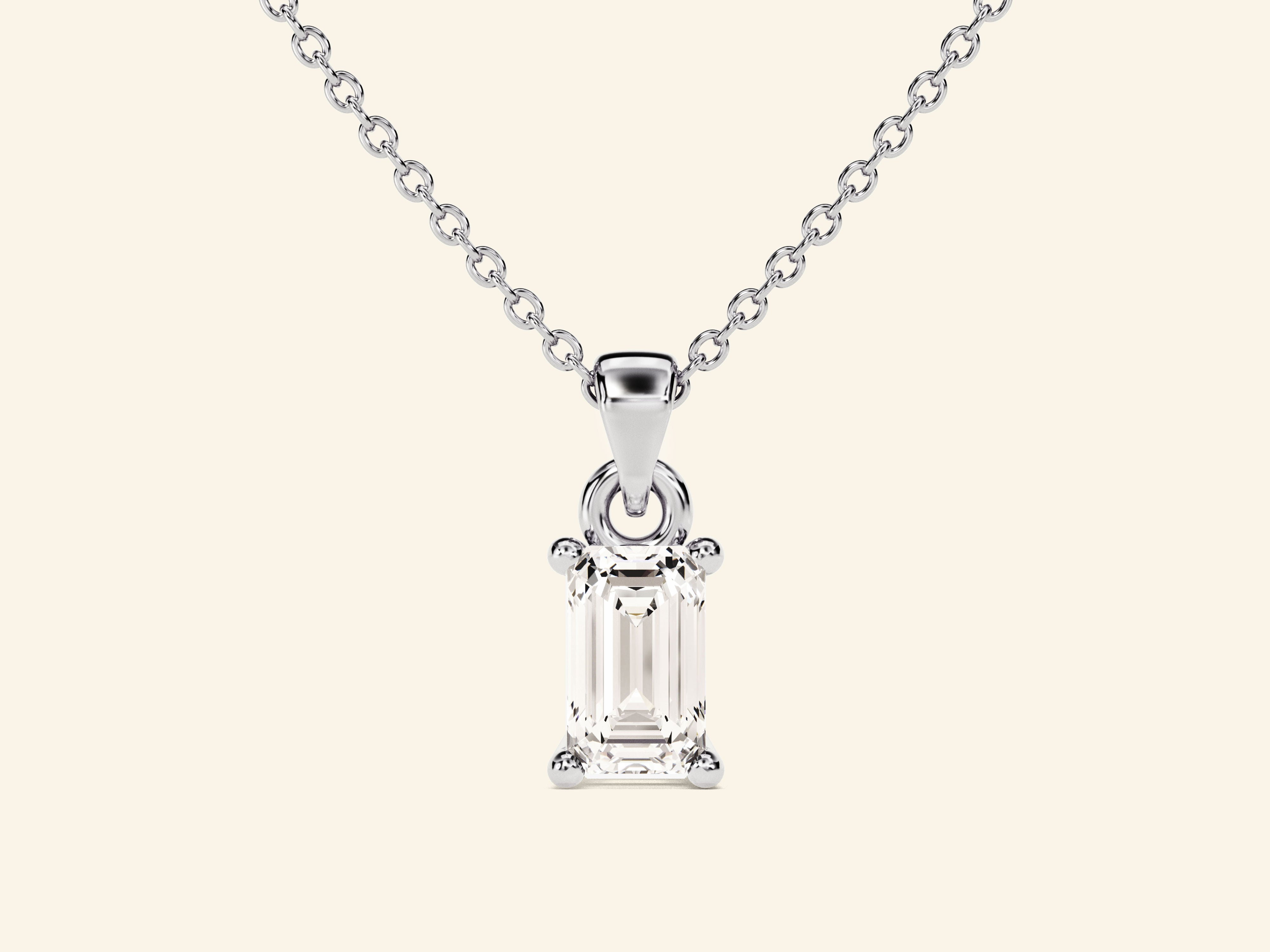 Emerald Cut Necklace