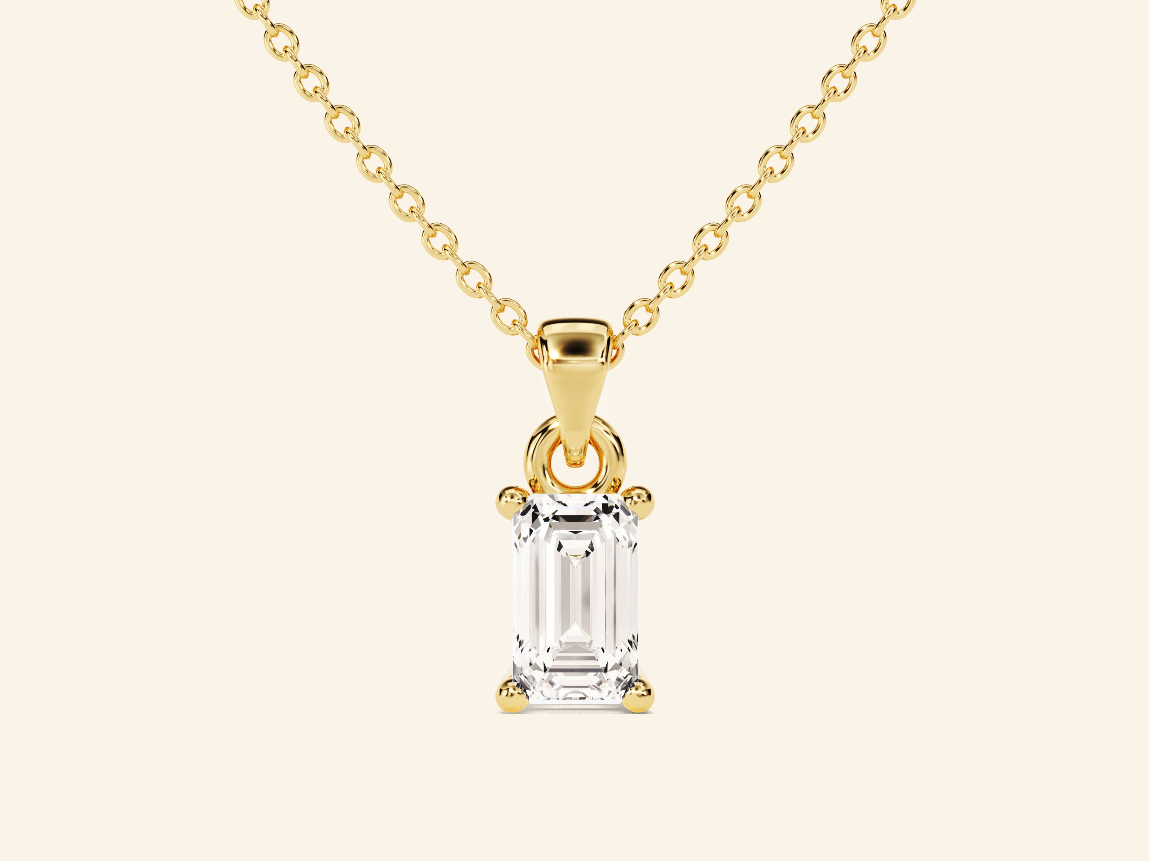 Emerald Cut Necklace