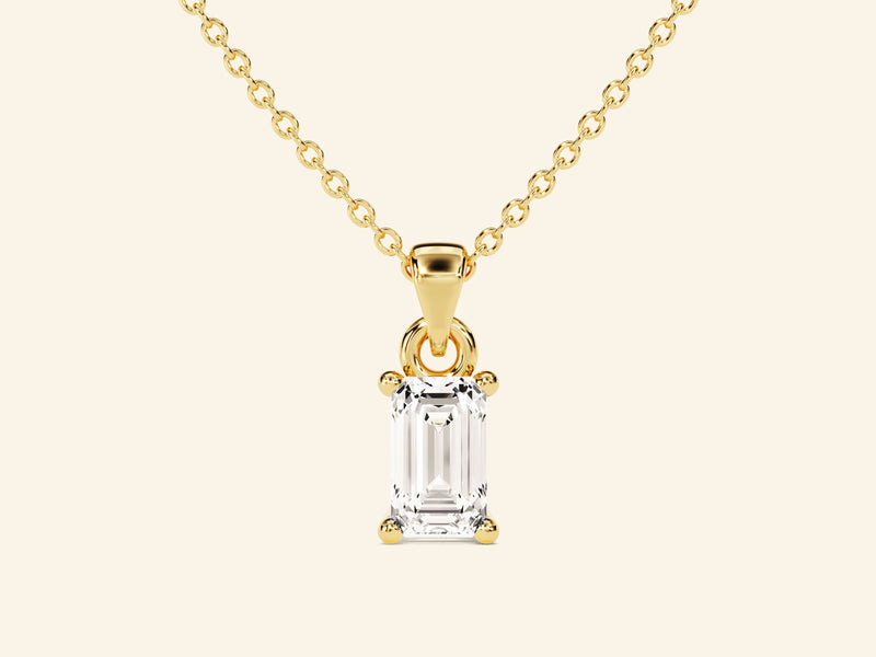 Emerald Cut Necklace