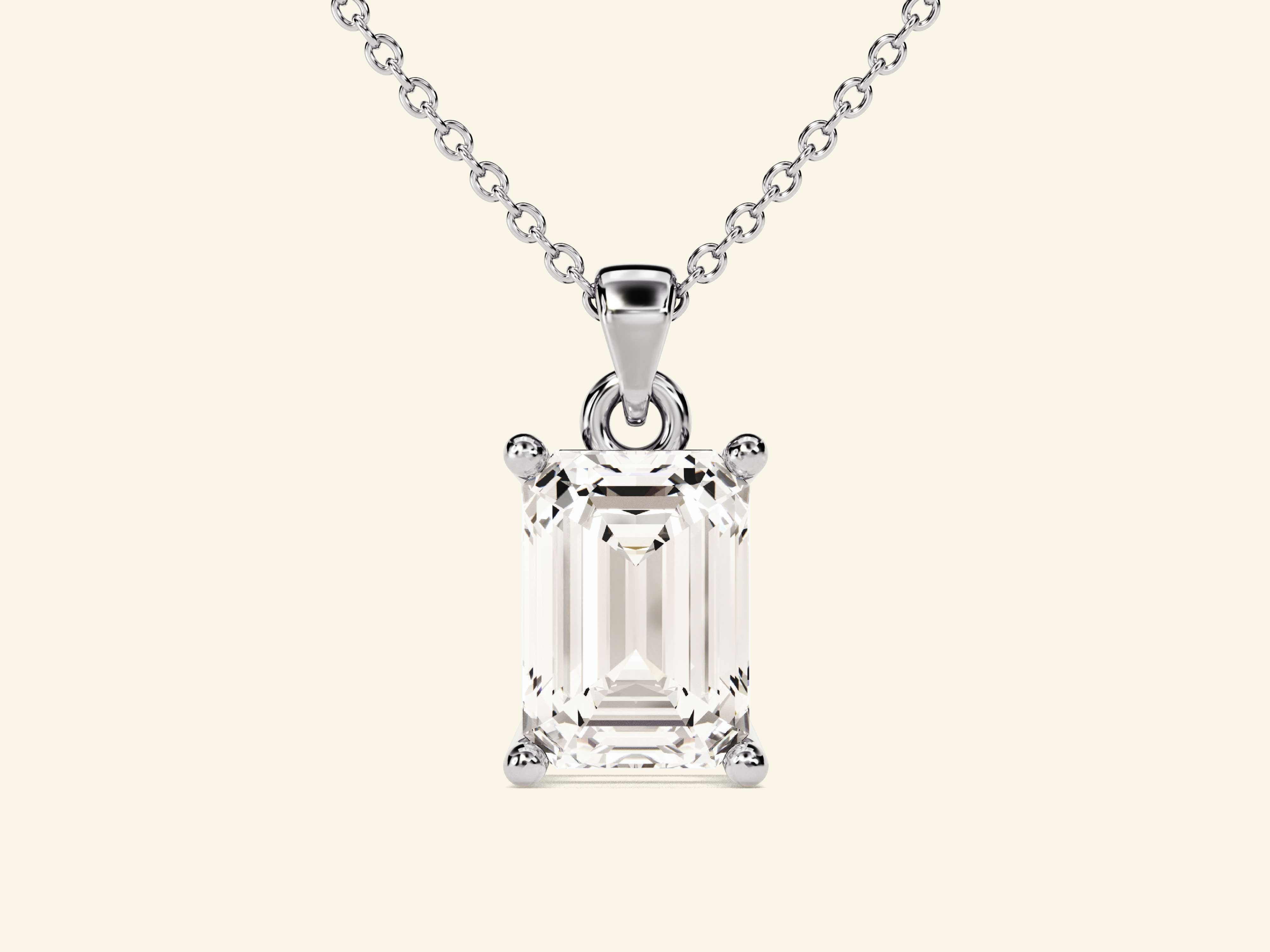 Emerald Cut Necklace
