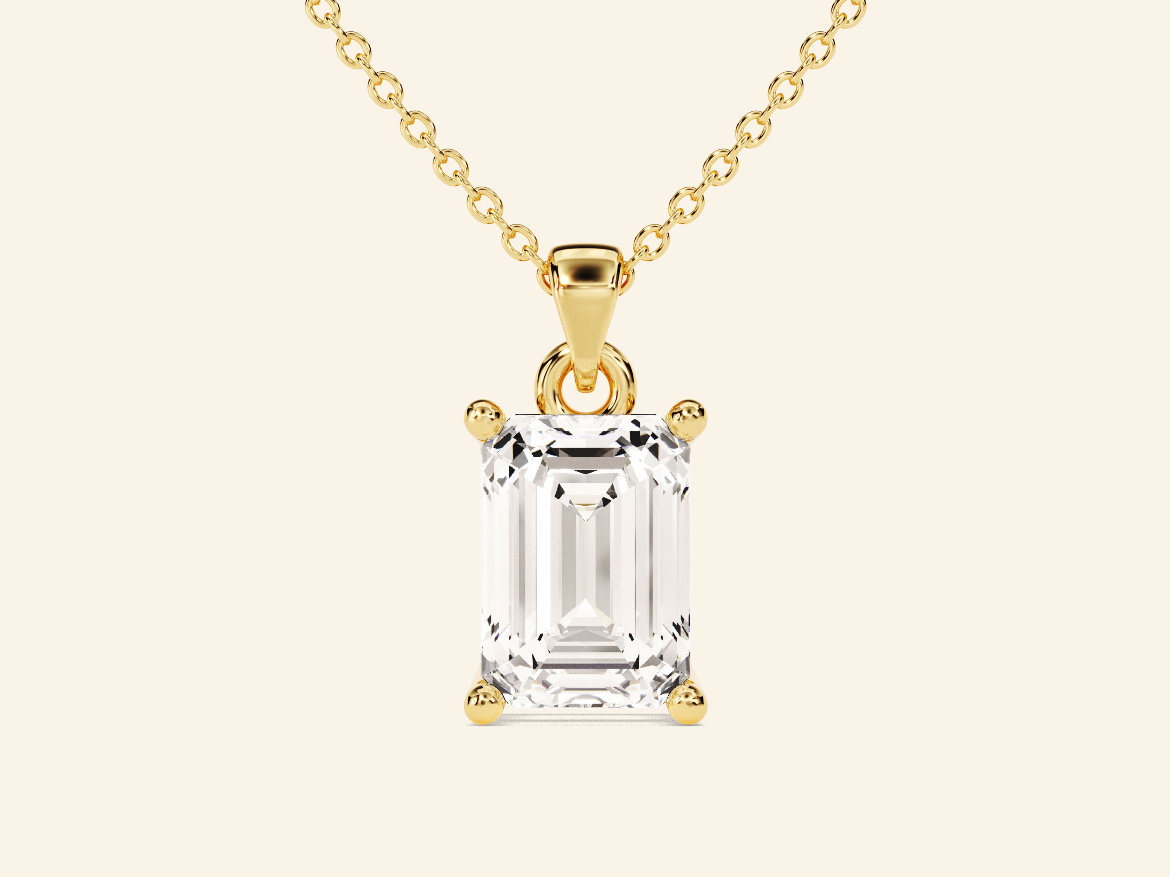 Emerald Cut Necklace