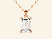 Emerald Cut Necklace