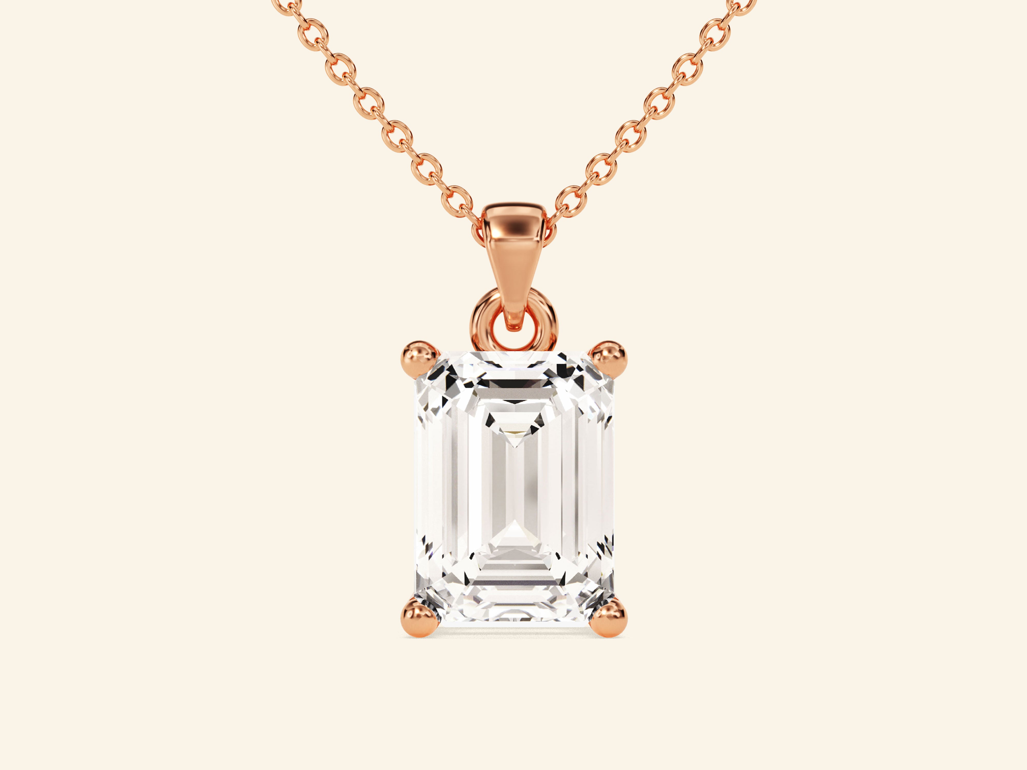 Emerald Cut Necklace