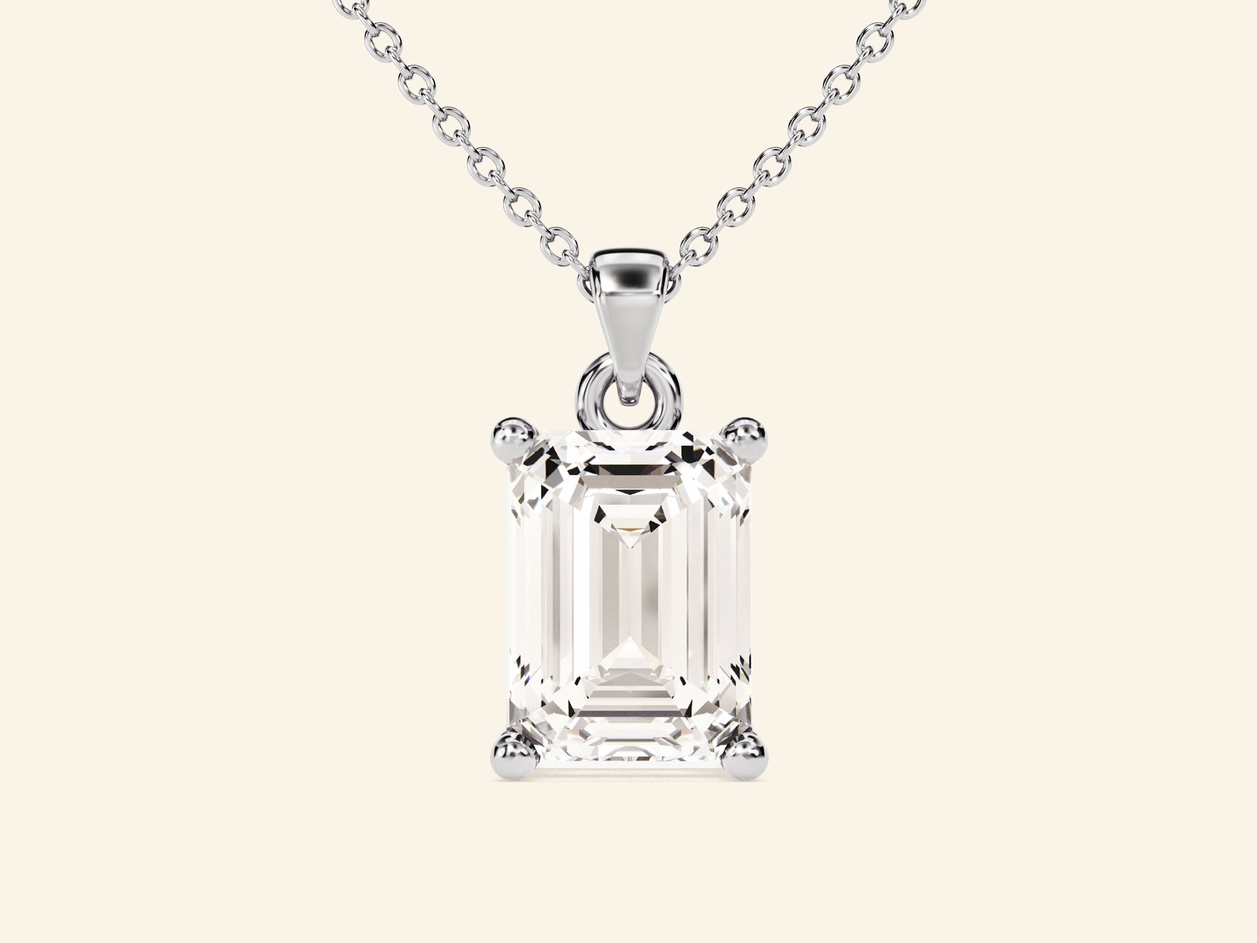 Emerald Cut Necklace