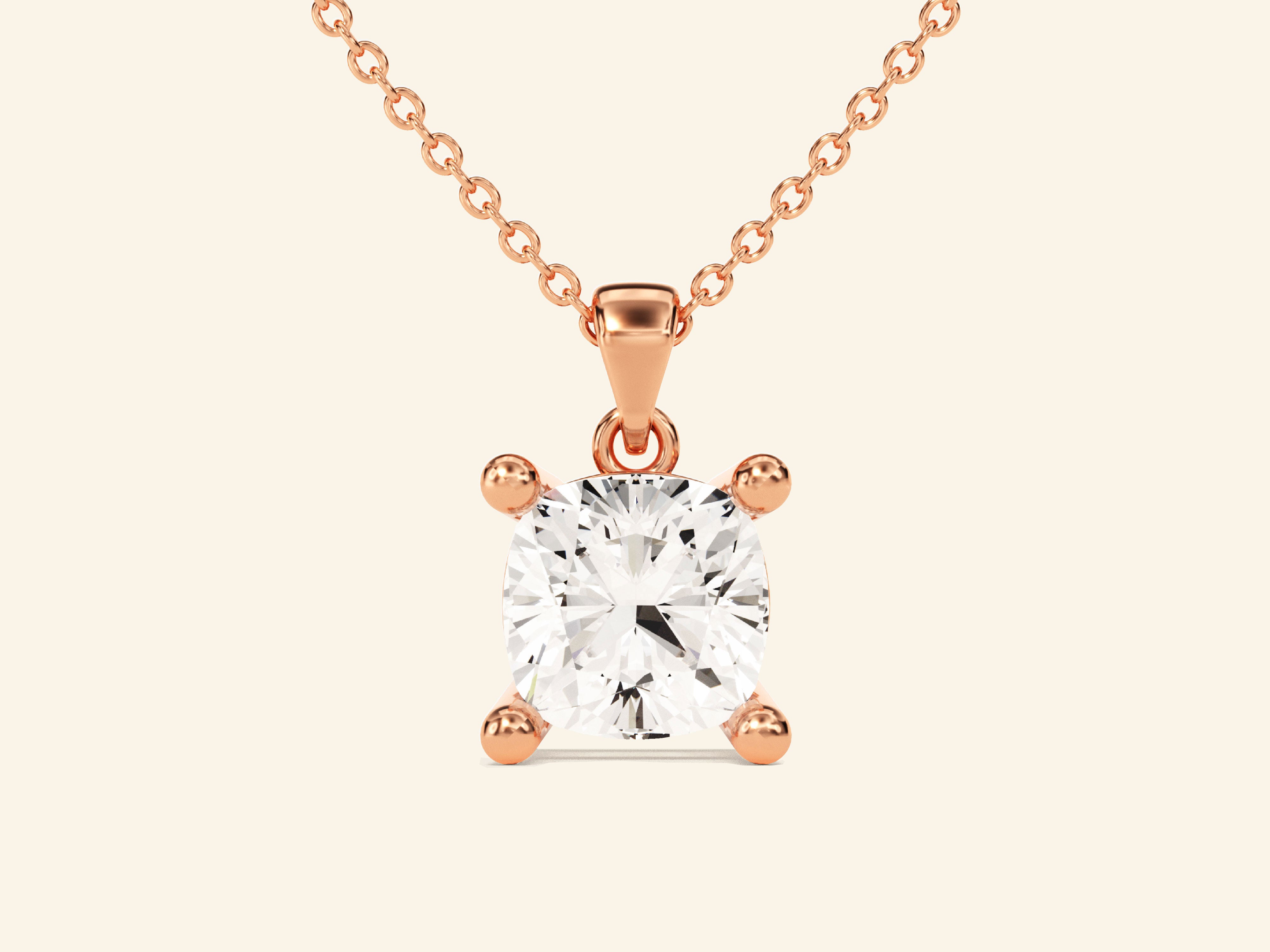 Cushion Cut Necklace