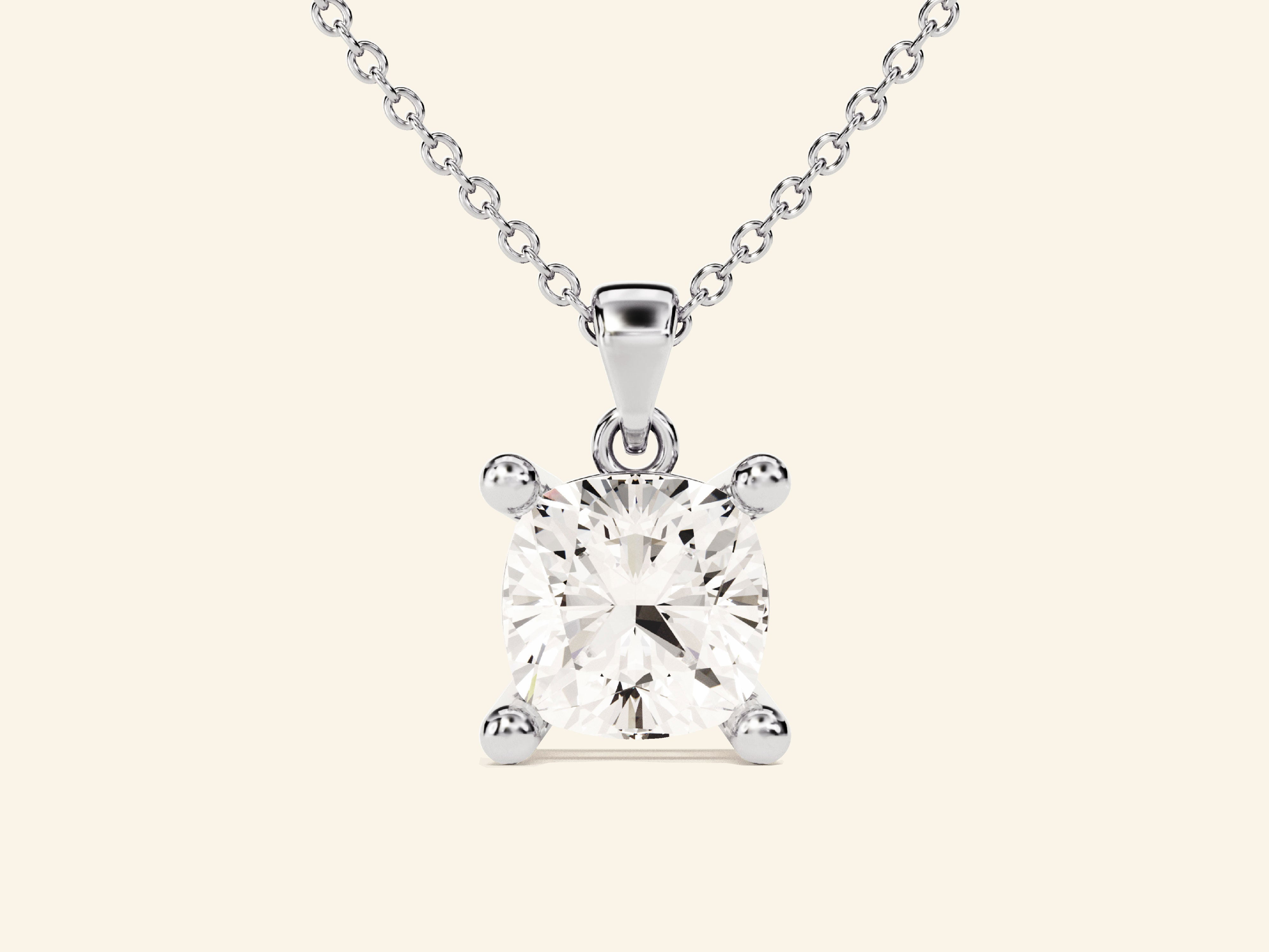 Cushion Cut Necklace